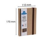 Carnet Nature 170x110, 192 pages lignées - Marron