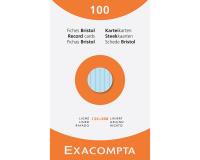 Fichas de cartulina bristol 205 g/m2 - Rayado - 125x200 mm - Colores surtidos