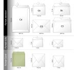 Carton de 200 enveloppes Pollen 165x165mm 120g/m2 avec bande adhésive - Kraft