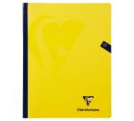 Mimesys cahier brochure cousue 24x32cm 192 pages petits carreaux couverture polypropylène Couleur aléatoire - Assortis