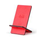 Rhodiarama support pour téléphone mobile simili cuir italien 13x8x8,5 cm - Corail