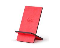 Rhodiarama support pour téléphone mobile simili cuir italien 13x8x8,5 cm - Corail