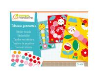 Boîte créative, Tableaux gommettes, Chenilles - Multicolore