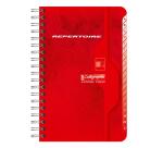 Répertoire reliure intégrale 7000 11x17 cm 180 pages petits carreaux 70 g - Assortis