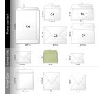 BLANC NATUREL, Paquet de 20 enveloppes Pollen 90x140mm 120g/m2 - Blanc naturel