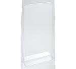 Porte-visuel droit vertical DL - Cristal