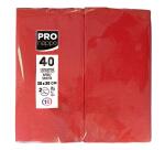 Paquet de 40 serviettes micro gaufrées ouate 2 plis - pliées 1/8