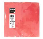 Paquet de 40 serviettes micro gaufrées ouate 2 plis - pliées 1/8