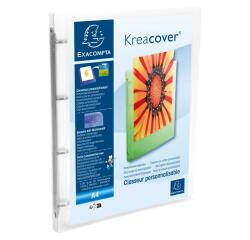 Classeur 4 anneaux 15mm polypropylène chromaline 5/10e Kreacover® - A4