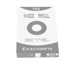 Estuche Exacompta de 100 fichas Exacompta bristol - cuadricula 5x5 sin taladro 125x200mm - Blanco
