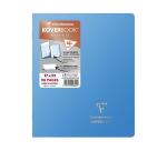 Cahier piqué Koverbook Silver 17x22 cm 96 pages ligné + marge couverture polypropylène opaque - Assortis