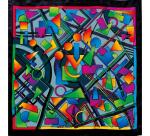 Carré 100% soie - 90x90cm Absquare - Blanc