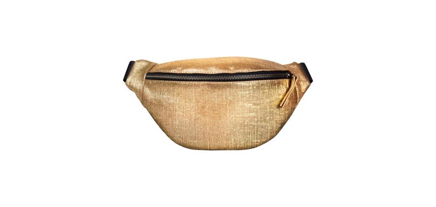 Leather fanny pack 30x16.2 cm - Gold