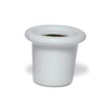 Encrier porcelaine rond - blanc