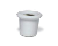 Encrier porcelaine rond - blanc
