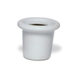 Encrier porcelaine rond - blanc