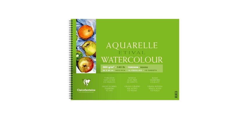 Etival album spiralé 12F 36x48cm 300g grain torchon