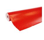 Alliance 60g, rl 50x0,70m Pois fd rouge - Rouge