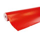 Alliance 60g, rl 50x0,70m Pois fd rouge - Rouge