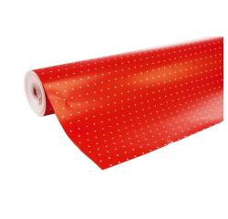 Alliance 60g, rl 50x0,70m Pois fd rouge - Rouge