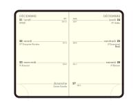 Recharge agenda de poche Mini 11 - Semaine 7,5 x 11,5 Janvier à Décembre 2026 - Tranche or