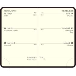 Recharge agenda de poche Mini 11 - Semaine 7,5 x 11,5 Janvier à Décembre 2026 - Tranche or