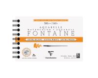 Fontaine Extra Blanc Grain Satiné album spiralé 12F 12x18cm 300g