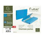 Paquet de 50 chemises poche coloris vifs Forever® - 24x34cm