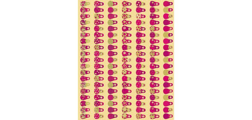 * Pochette 3 Feuilles Identiques Ref 576 - Orange