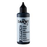 Darwi Flacon de 80ml Peinture Acrylique Universelle Opaque - Noir