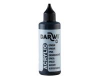 Darwi Flacon de 80ml Peinture Acrylique Universelle Opaque - Noir
