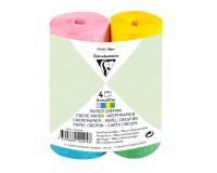 PAPIER CRÉPON IGNIFUGÉ, 4 bandes au format 5cmx10m - Assortiment printanier