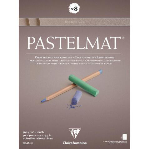 Pastelmat bloc collé 12F 30x40cm 360g n°8