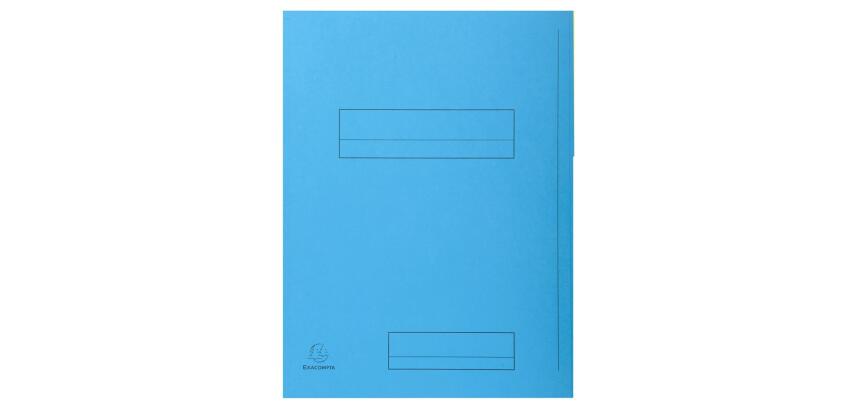 Shirt folder 2 flaps Exacompta Super 210 24 x 32 cm assorted colors - Pack of 50
