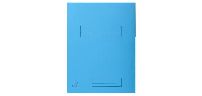 Chemise dossier 2 rabats Exacompta Super 210 24 x 32 cm couleurs assorties - Paquet de 50