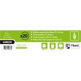 Bobine pour tickets de carte bancaire 57x32mm - 11m - 1 pli thermique 55g/m2 sans Phenol - Blanc