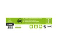 Rotolo per scontrini di carta di credito 57x32mm - 11mt - rotolo termico da 55g senza Fenoli - Bianco