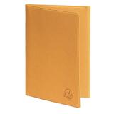 Etui Denim pour carte grise - 8.5 x 13.2 cm - Moutarde