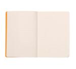 Rhodiarama Perpetual A5 128p papier ivoire 90g coins microperforés avec élastique - Noir