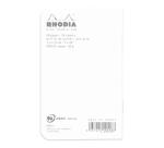 Carnet piqué Rhodia Classic 7,5x12 cm 48p dot non détachables 80g - Blanc