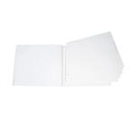 Sachet de 10 Recharges pour album à vis pages blanches - 29x37 cm - Blanc