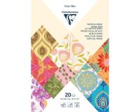 PAPIER ARTISANAL, Bloc encollé de 20 feuilles au format 21x29,7cm