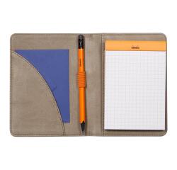 Rhodiarama livret porte-bloc N°12 pour bloc ou carnet format B7 - Taupe