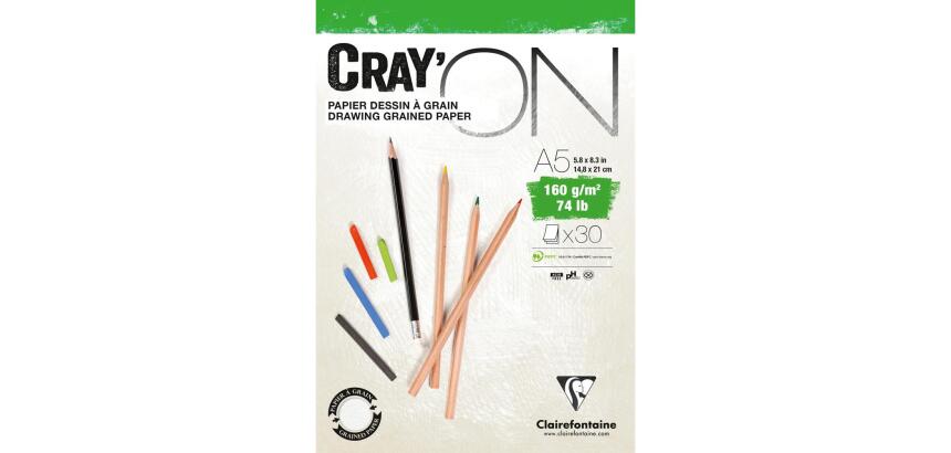 Cray'ON bloc collé 30F A5 160g