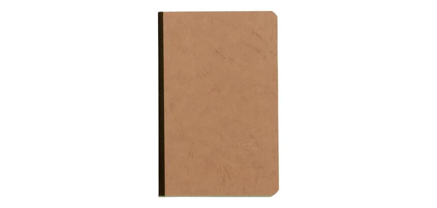 Carnet brochure Age Bag 9x14cm 192 pages petits carreaux - Tabac