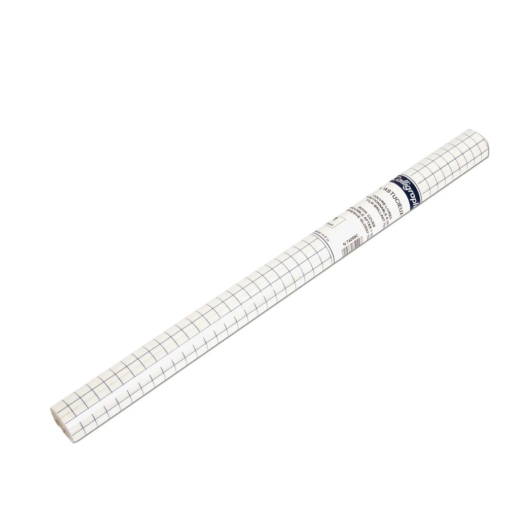 APLI 119150 Couvre-Livre Adhésif Repositionnable Rouleau 0,50m X 10m - 50µ Protection Documents
