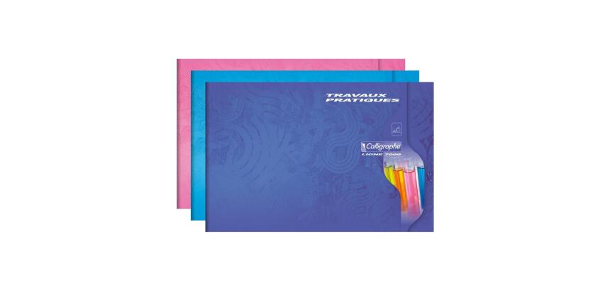 Cahier Travaux Pratiques piqué 7000 à l'italienne 24x16cm 32 pages uni 70 g - Assortis