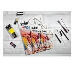 Paint'ON n°6 bloc collé 24F A5 250g assorti 6x4F - Assortiment