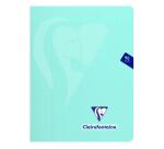 Cahier piqué Mimesys PASTEL 17x22 cm 96 pages grands carreaux couverture polypropylène - Assortis