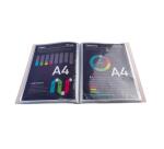 Protège-documents en polypropylène semi-rigide Aquarel PP 120 vues - A4 - Couleurs assorties